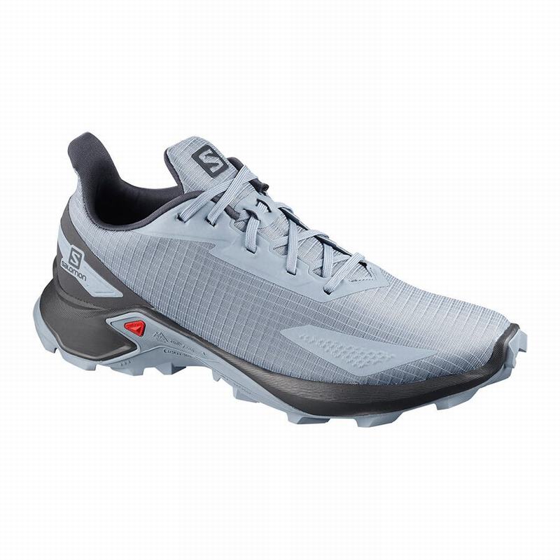 Salomon Israel ALPHACROSS BLAST - Mens Trail Running Shoes - Grey Blue/Grey Blue (LVXF-05197)